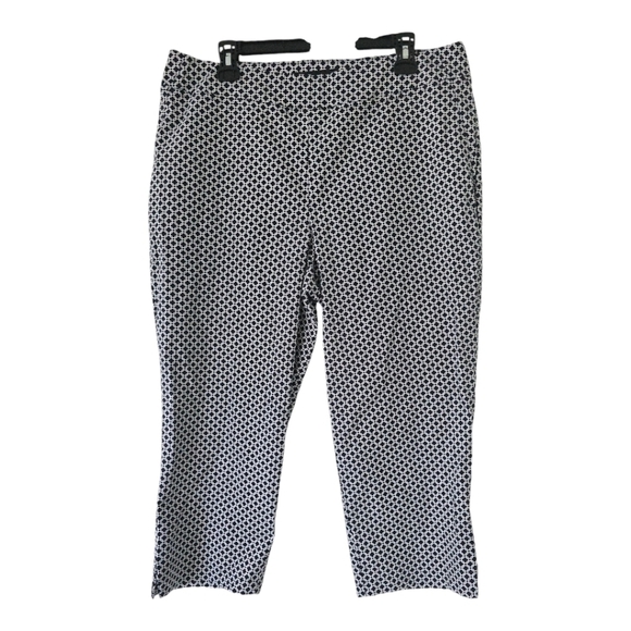 Jasmine & Juliana Women’s Pants SZ 14 Crop Stretch High Rise Slit Hem Office - Picture 1 of 10